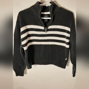 Boys Nautica Knit Sweater 2T Navy/White